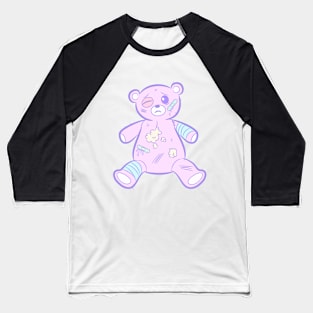 Pastel Goth Sad Bear Baseball T-Shirt